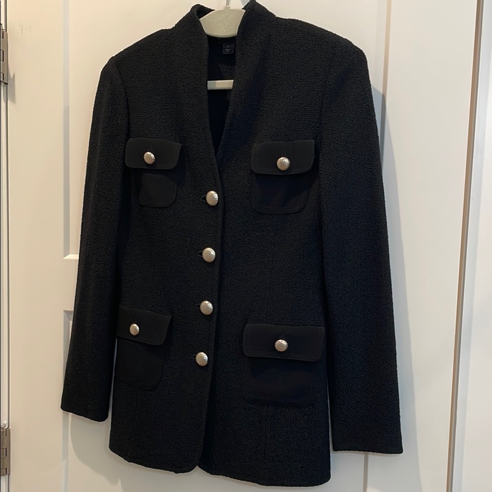 St. John Black Women's Jacket - 4